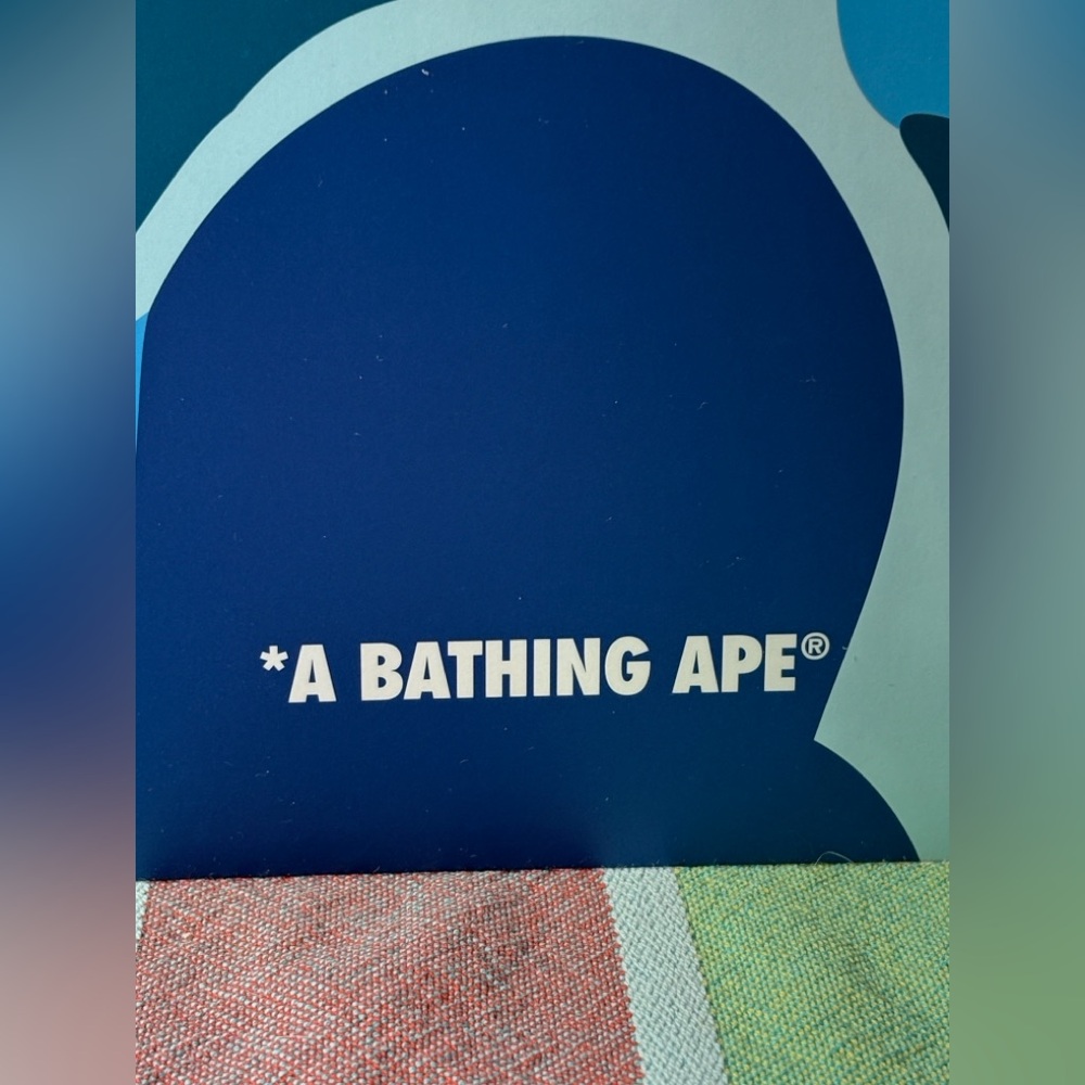 🦧 A Bathing Ape Blue Camouflage Tote Bag 🦧 NWOT 🦧 - Picture 11 of 16